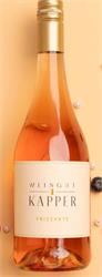 Logo Perlwein mit zugesetzter Kohlensäure Österreich "Frizzante Rosé" Roséwein Cuvée Halbtrocken